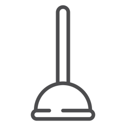 Icono de trazo de émbolo de fregadero Diseño PNG