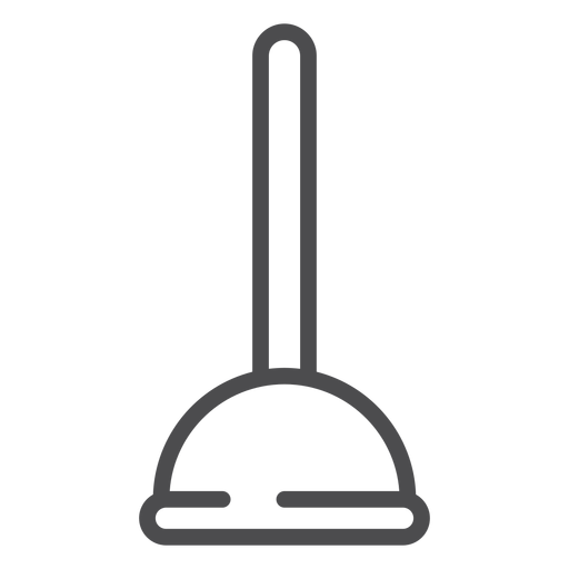 Sink plunger stroke icon PNG Design
