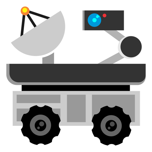 Space exploration rover icon