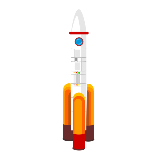 Space rocket icon PNG Design