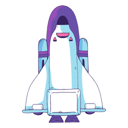 Space shuttle cartoon icon Space shuttle cartoon icon