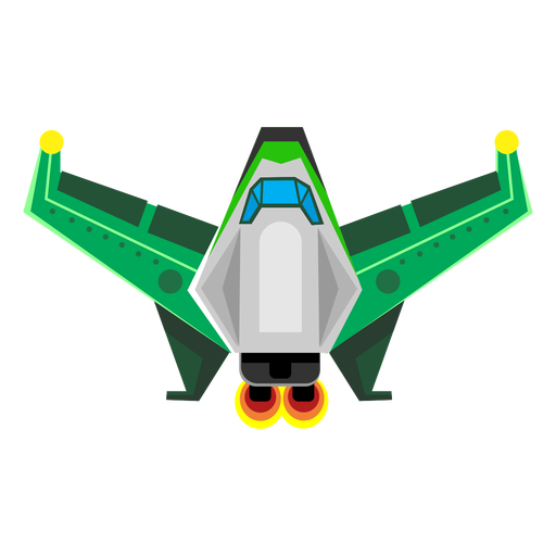 Flaches Symbol des Raumschiffs PNG-Design