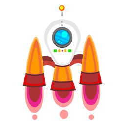 Raumschiff-Illustrationssymbol PNG-Design