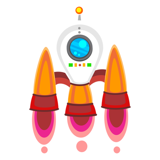Spaceship illustration icon PNG Design