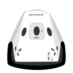 Icono de nave espacial Spacex Diseño PNG Transparent PNG