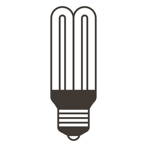 Icono de trazo de bombilla de palo Diseño PNG