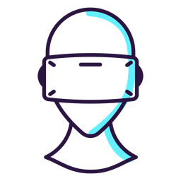 Virtual reality headset icon PNG Design