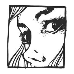 Mujer cara tatuaje vintage Diseño PNG