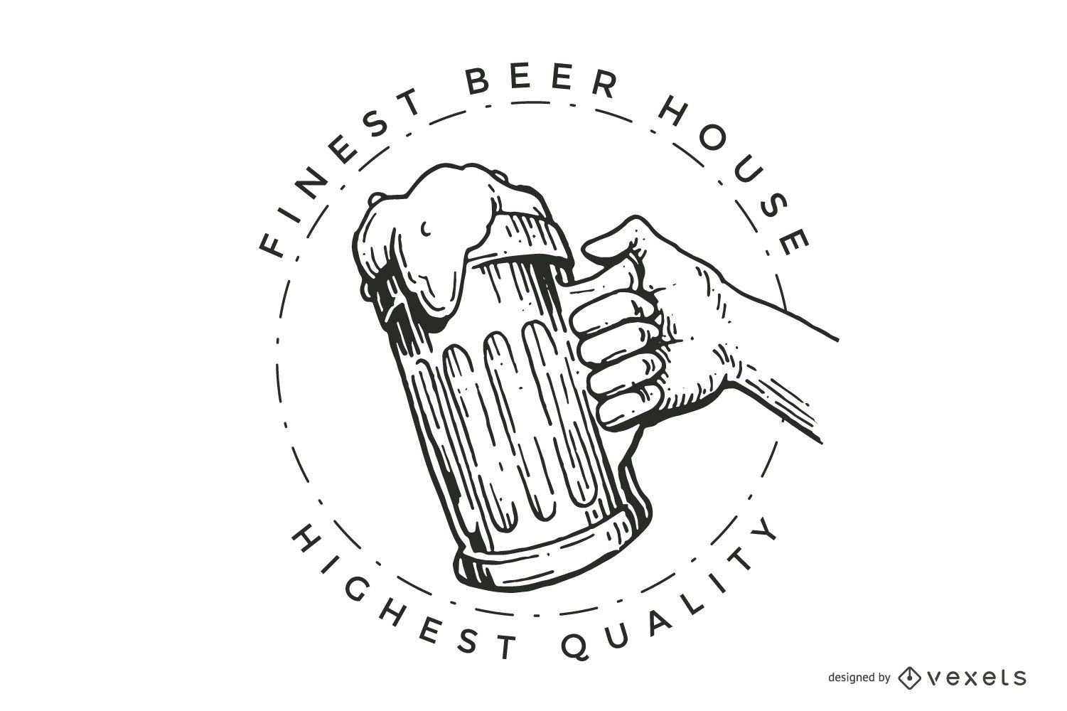 Design de logotipo de cervejaria