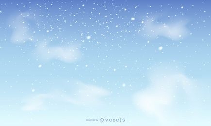 Snow sky background