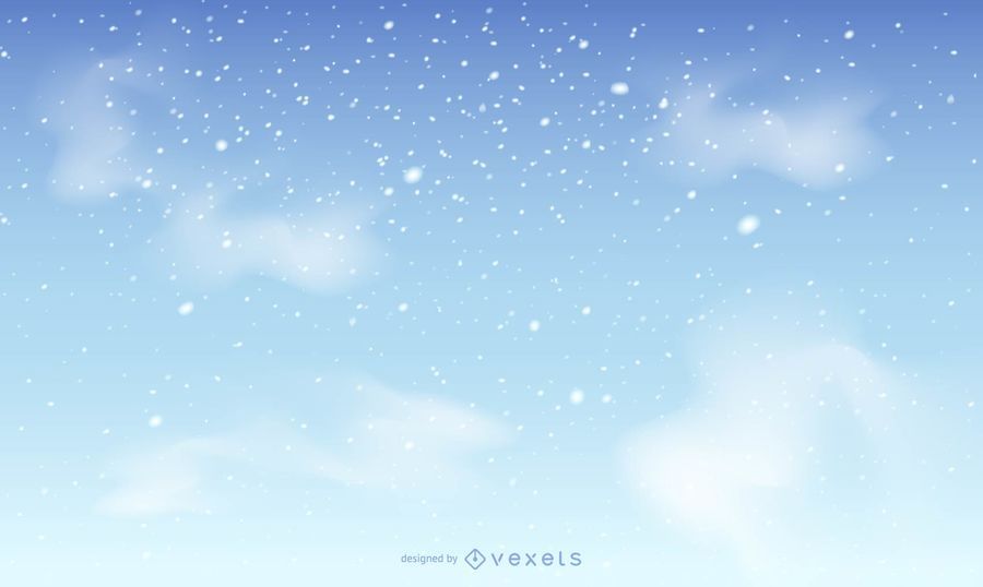 Fundo do céu de neve Fundo do céu de neve