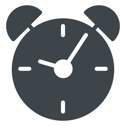 Alarm clock flat school icon PNG Design