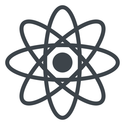 Atom flat school icon