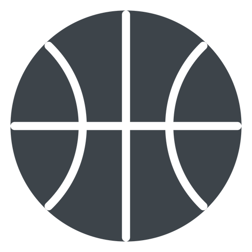 Ícone de escola plana de bola de basquete Desenho PNG