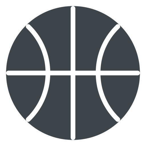 Icono de escuela plana de pelota de baloncesto