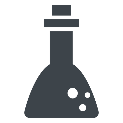 Chemistry flask flat icon