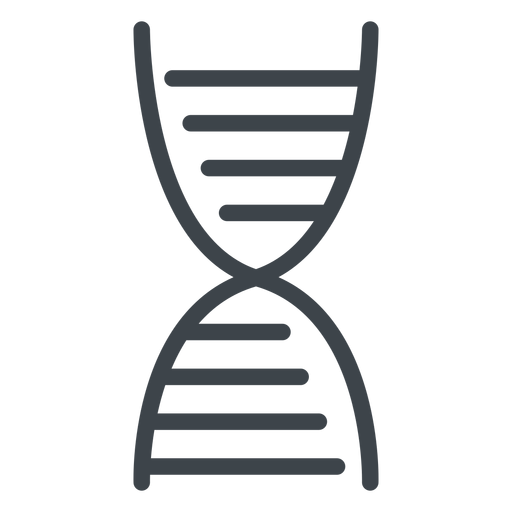 DNA-Kette flache Schulikone PNG-Design