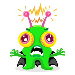 Electric monster illustration Electric monster illustration