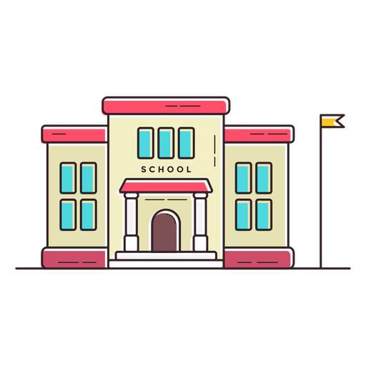 Elementary school building icon PNG Design