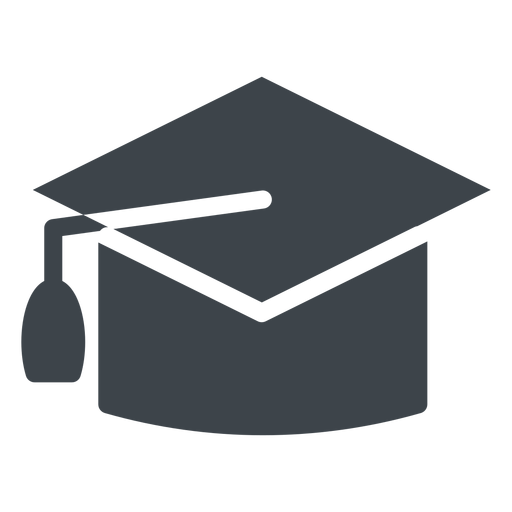 Graduation hat flat school icon PNG Design