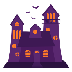 Ilustración de la casa espeluznante de Halloween Ilustración de la casa espeluznante de Halloween