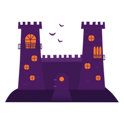 Haunted castle illustration PNG Design