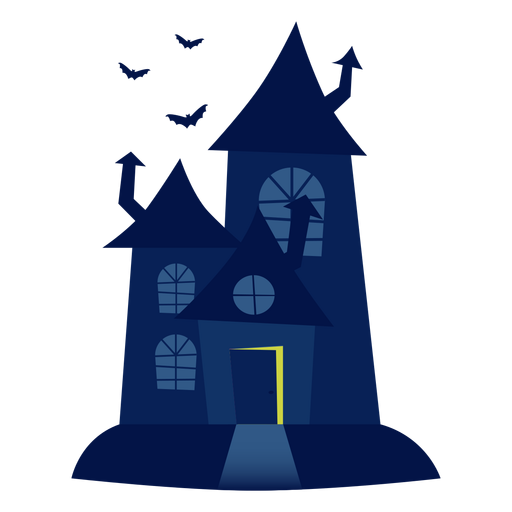 Haunted house illustration PNG Design