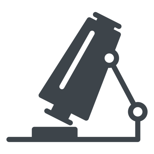 Icono de escuela plana microscopio Diseño PNG