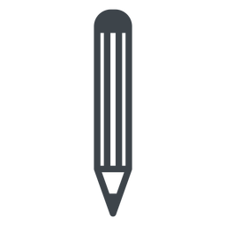 Pencil flat school icon