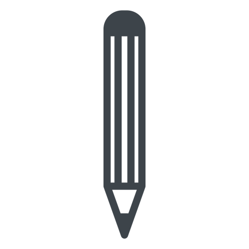 Bleistift flache Schulikone PNG-Design