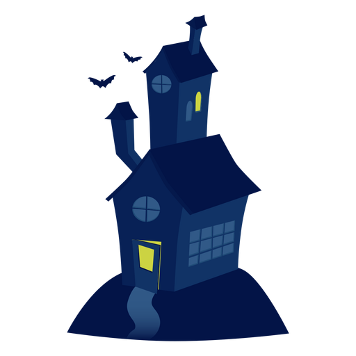 Scary house illustration PNG Design