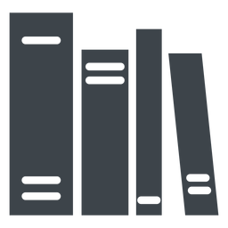 Icono plano de libros escolares Diseño PNG