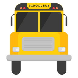 Schulbus Vorderansicht Illustration PNG-Design