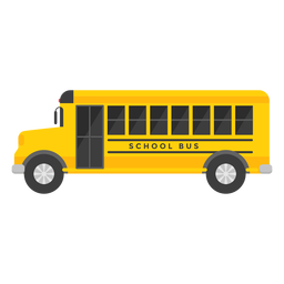 Ilustração de veículo de ônibus escolar