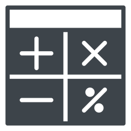 School calculator flat icon PNG Design