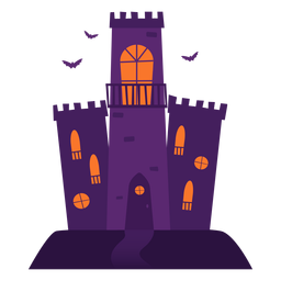 Spooky castle illustration PNG Design