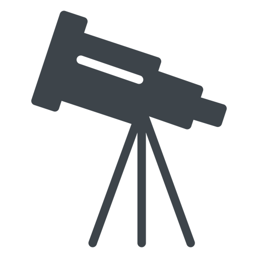 Icono de escuela plana telescopio
