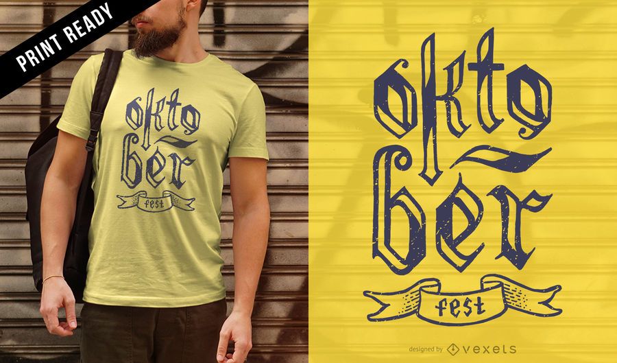 Oktoberfest Schriftzug T-Shirt Design Oktoberfest Schriftzug T-Shirt Design
