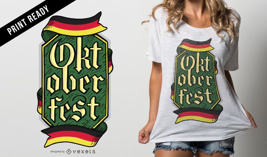 Oktoberfest Emblem T-Shirt Design Oktoberfest Emblem T-Shirt Design