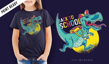 Back to School Dinosaur Children T-shirt Design Back to School Dinosaur Children T-shirt Design