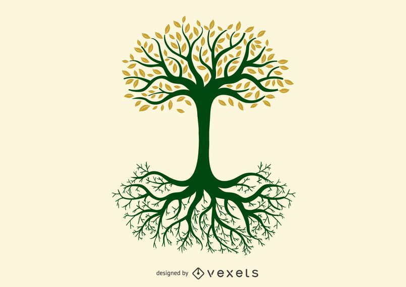 Baum Des Lebens Yggdrasil Nordisches Grafikdesign Vektor Download