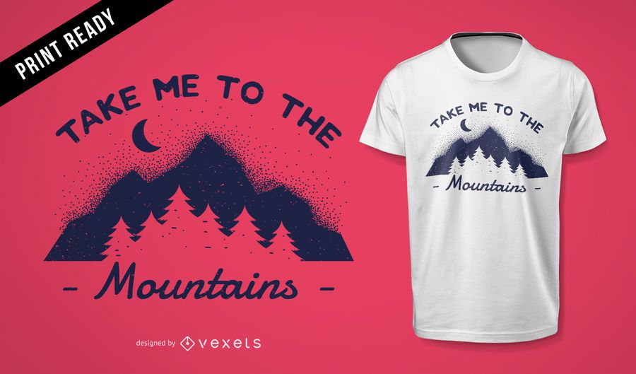 Mountain t-shirt design Mountain t-shirt design