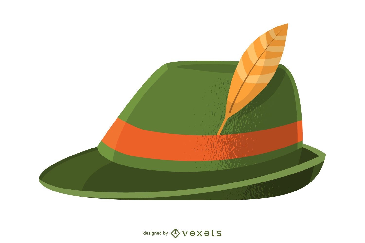 Bavarian hat illustration