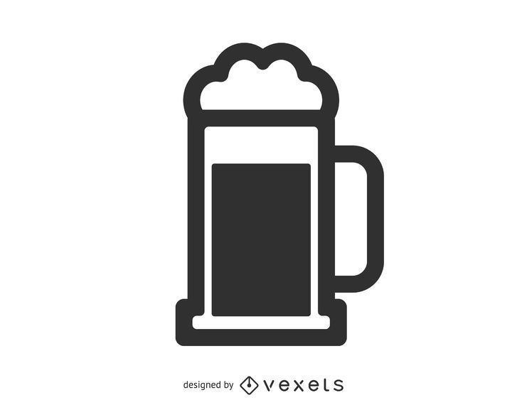 Ícone de mancha de caneca de cerveja Ícone de mancha de caneca de cerveja