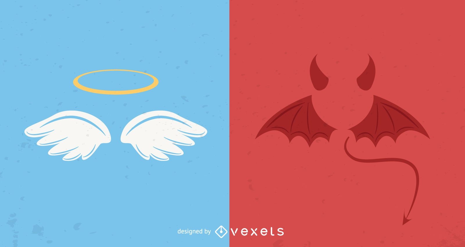 Engel und Teufel Ikonen