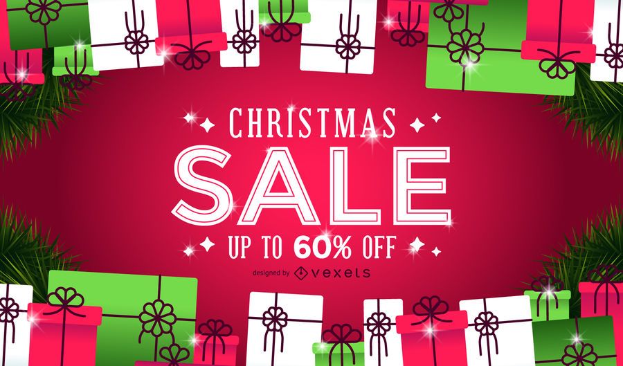Christmas sale gifts background Christmas sale gifts background