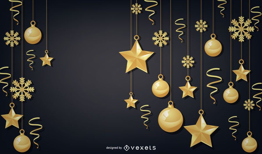Elegant golden Christmas background Elegant golden Christmas background
