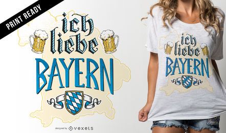 Ich liebe Bayern t-shirt design Ich liebe Bayern t-shirt design