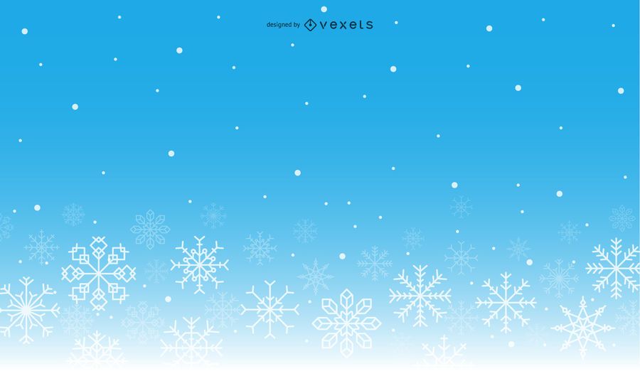 Snowflakes Gradient Winter Background Snowflakes Gradient Winter Background