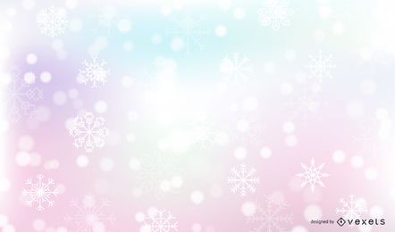 Fondo de invierno de nieve que cae